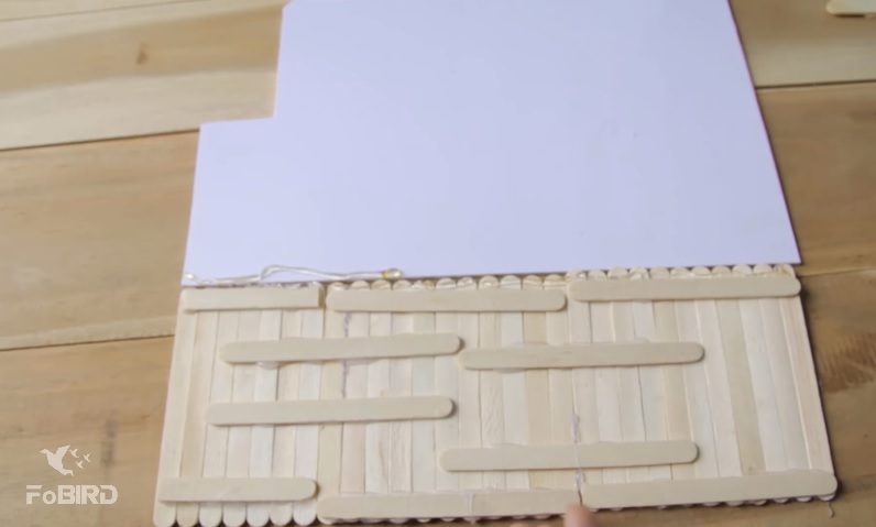 How to make a house model using popsicle sticks and Led lights