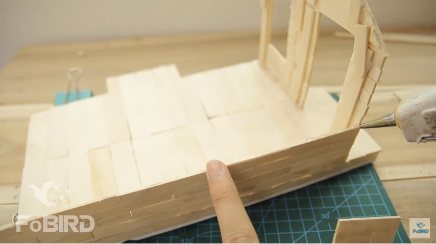 How to make a wooden stick house easily for beginners