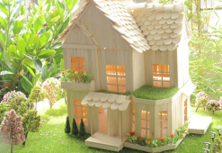 How to make a popsicle stick house