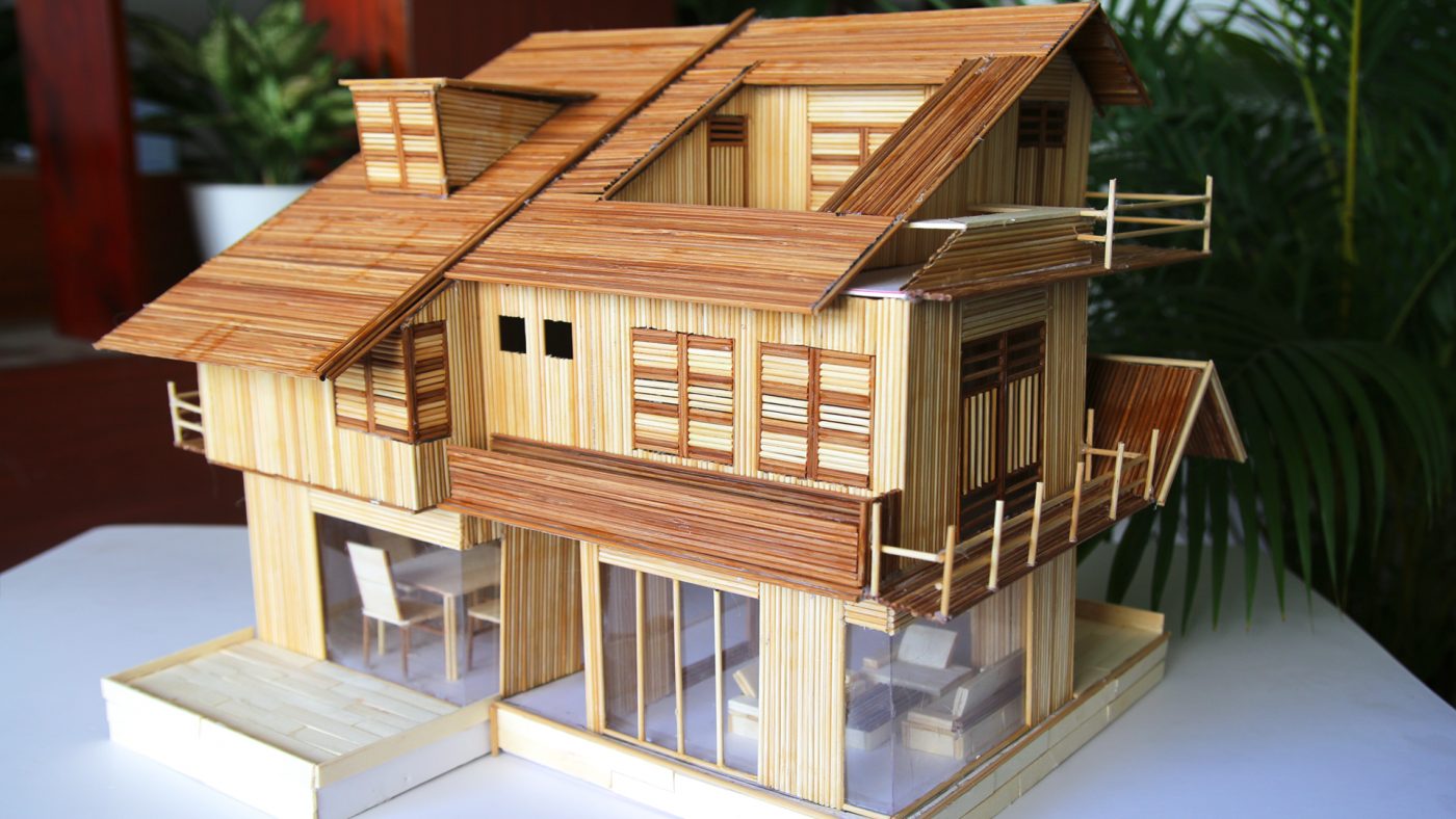 Miniature house Kit - The Modern Mansion House - Fobird