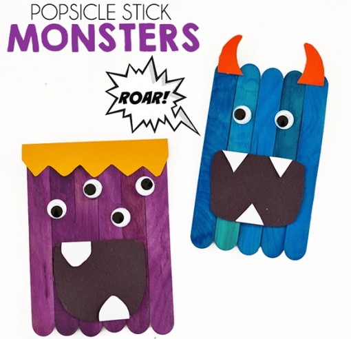 Popsicle Stick Monster Fobird