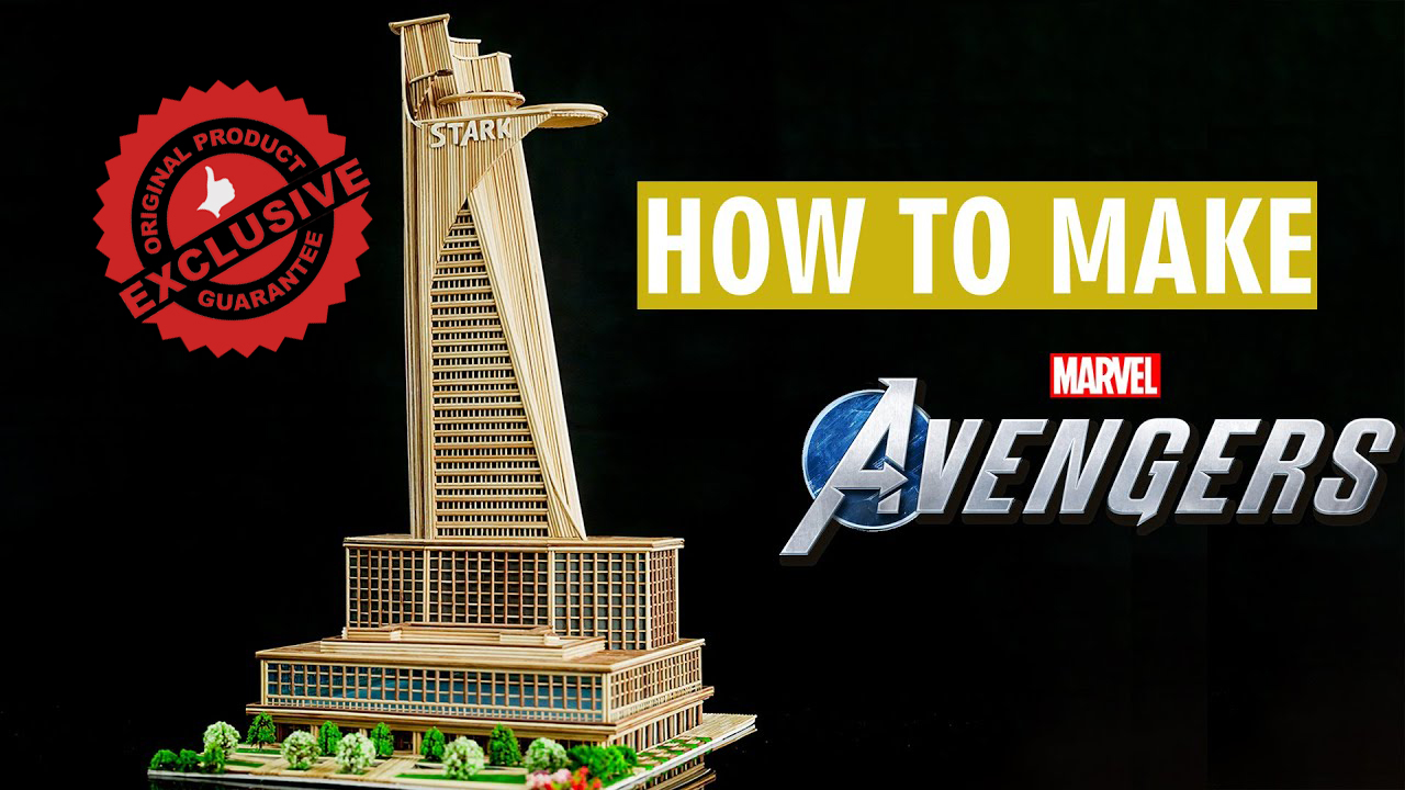 Marvel Avengers Tower 3D Model Puzzle Kit