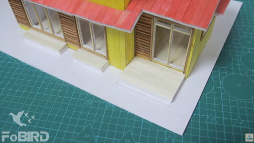 How to make a Popsicle Stick House with Free template